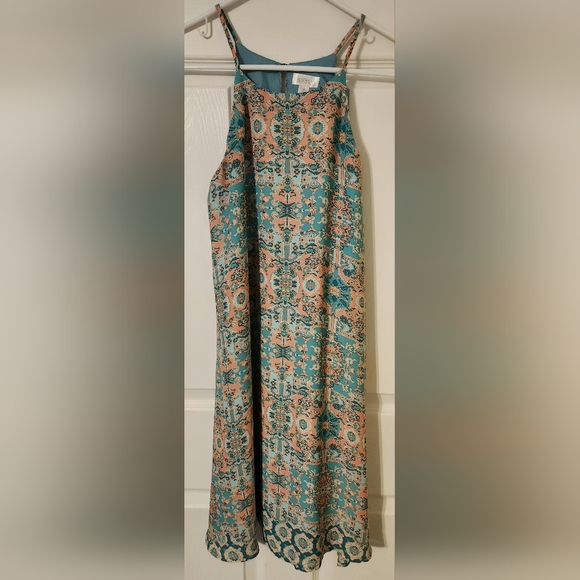 Decree Dresses & Skirts - Decree Women's Tank Dress Fully Lined Pink and Green Size Medium